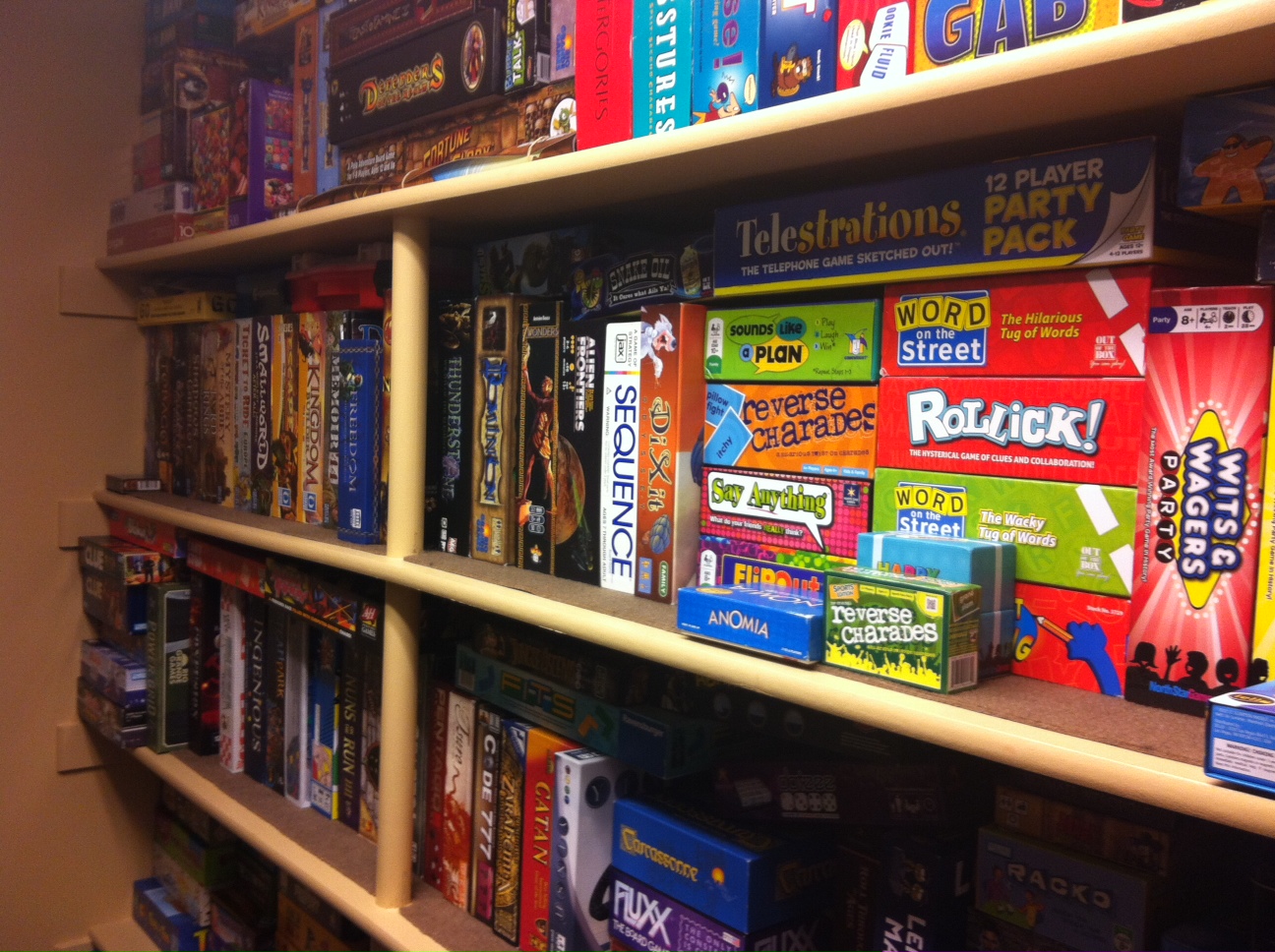 Board game closet